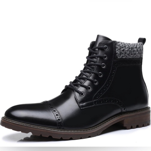 NWOB LA MILANO THOMAS GENUINE LEATHER Cap Toe Lace Up Casual Oxford Boots B51573 main image 15